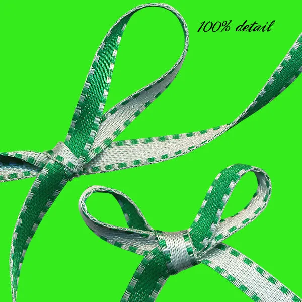 Green & White Reverse Ribbons Add On