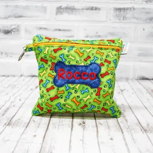 Green Dog Bones Personalized Reusable Bag