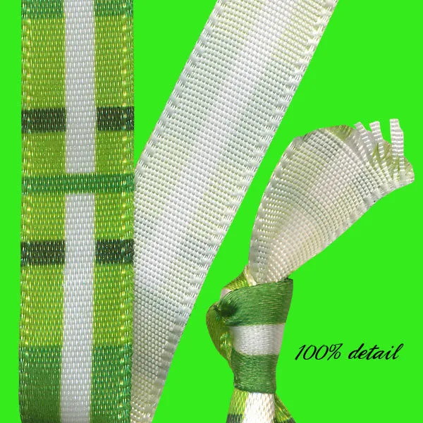 Green Plaid Ribbons