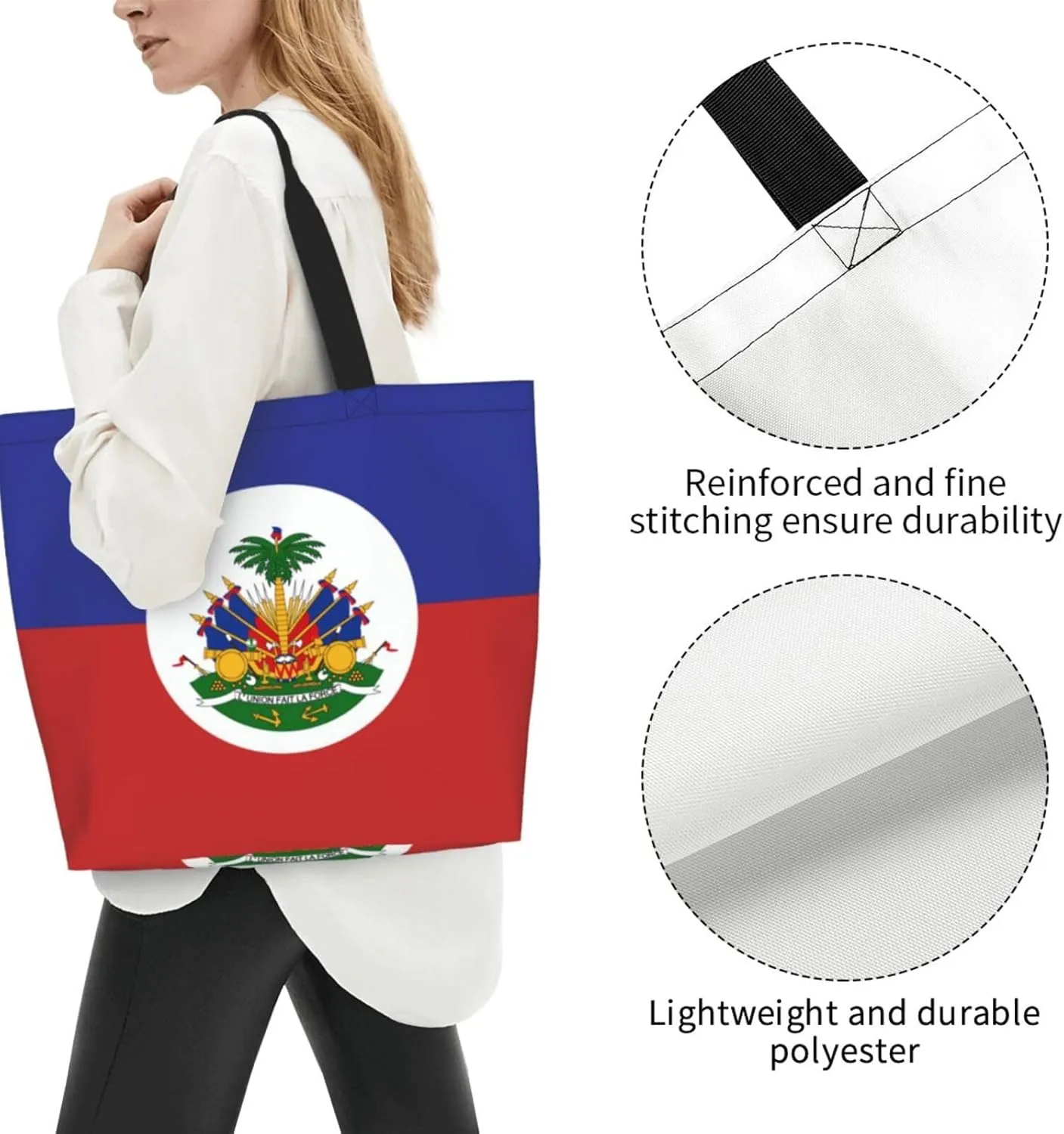 GTEVUTS State Flag Grocery Bag Large Handbag Reusable Shoulder Totes Bags-Cute Beach Bag Shopping Bag for Travel Outdoor