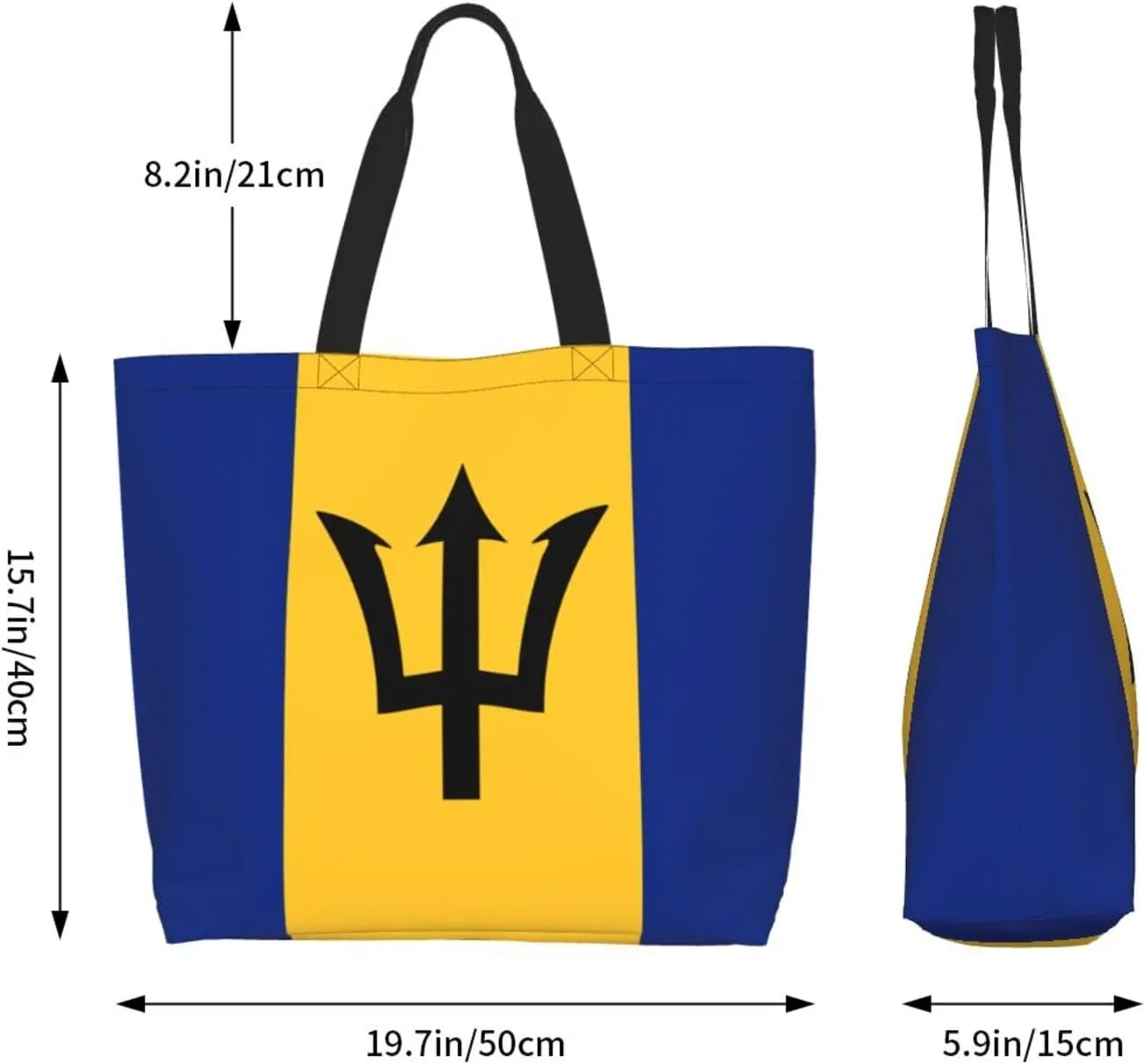 GTEVUTS State Flag Grocery Bag Large Handbag Reusable Shoulder Totes Bags-Cute Beach Bag Shopping Bag for Travel Outdoor