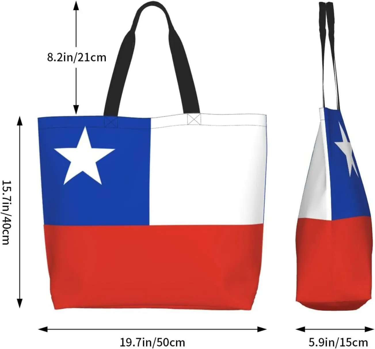GTEVUTS Texas Flag Grocery Bag Large Handbag Reusable Shoulder Totes Bags-Cute Beach Bag for Women Men Travel Outdoor