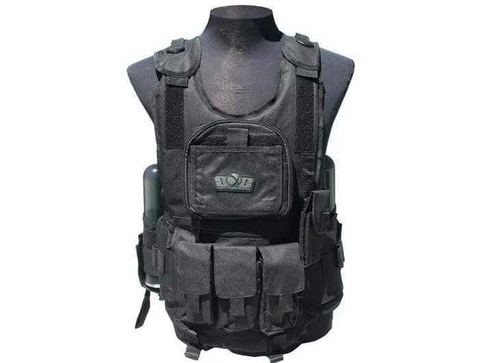 GXG -  DELUXE TACTICAL VEST (BLACK)