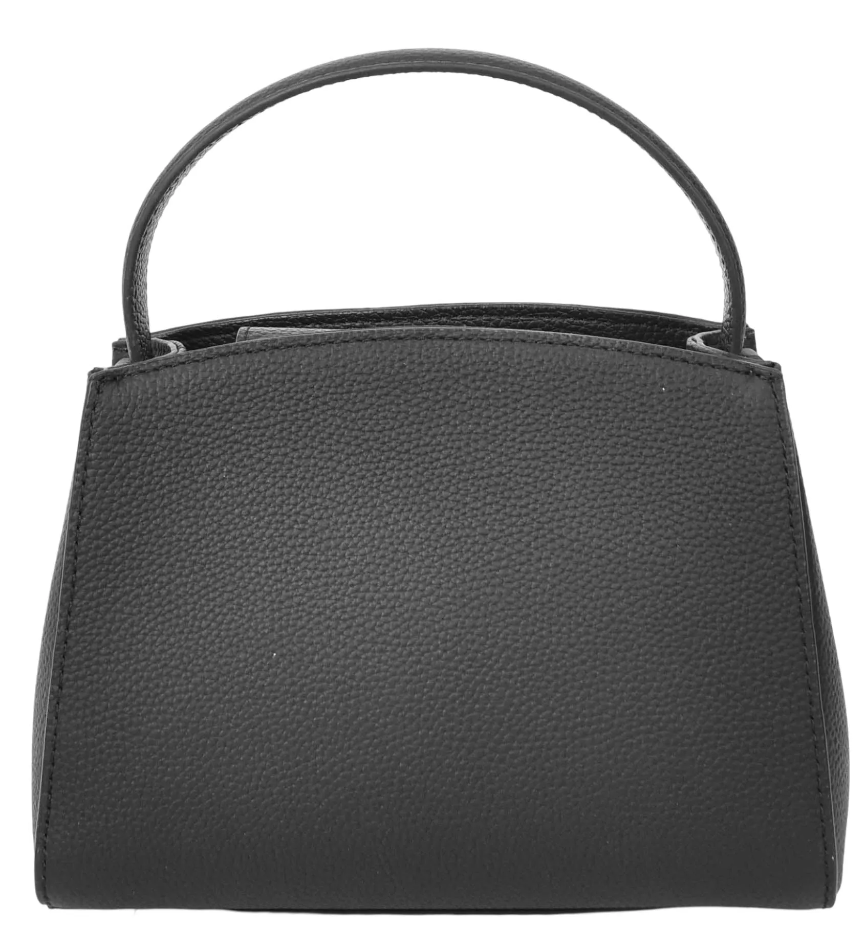 Halifax Women Small Leather Top Handle Shoulder Handbag  Black