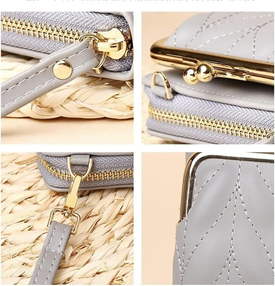 Hanbella Crossbody Phone Bag for Women, Small Shoulder Bag Cell Phone Wallet Purses and Handbags with 14 Credit Card Slots
