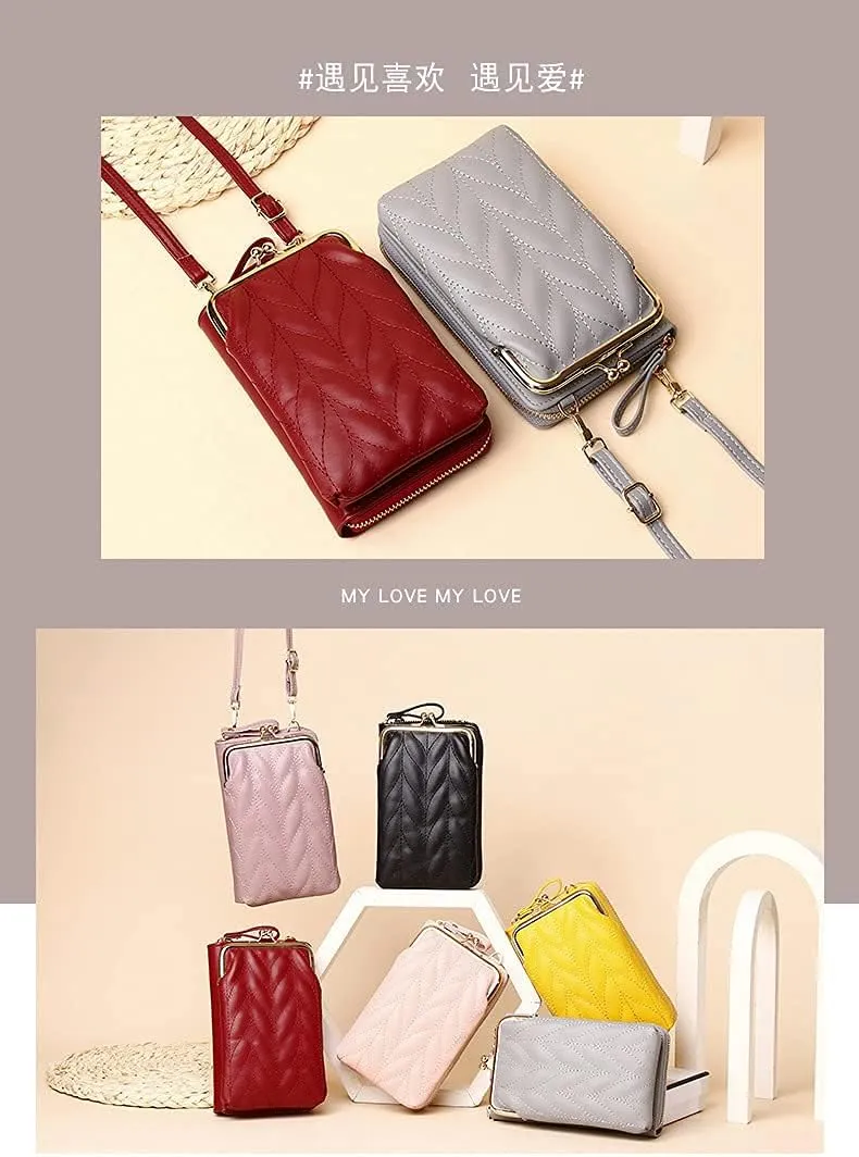 Hanbella Crossbody Phone Bag for Women, Small Shoulder Bag Cell Phone Wallet Purses and Handbags with 14 Credit Card Slots