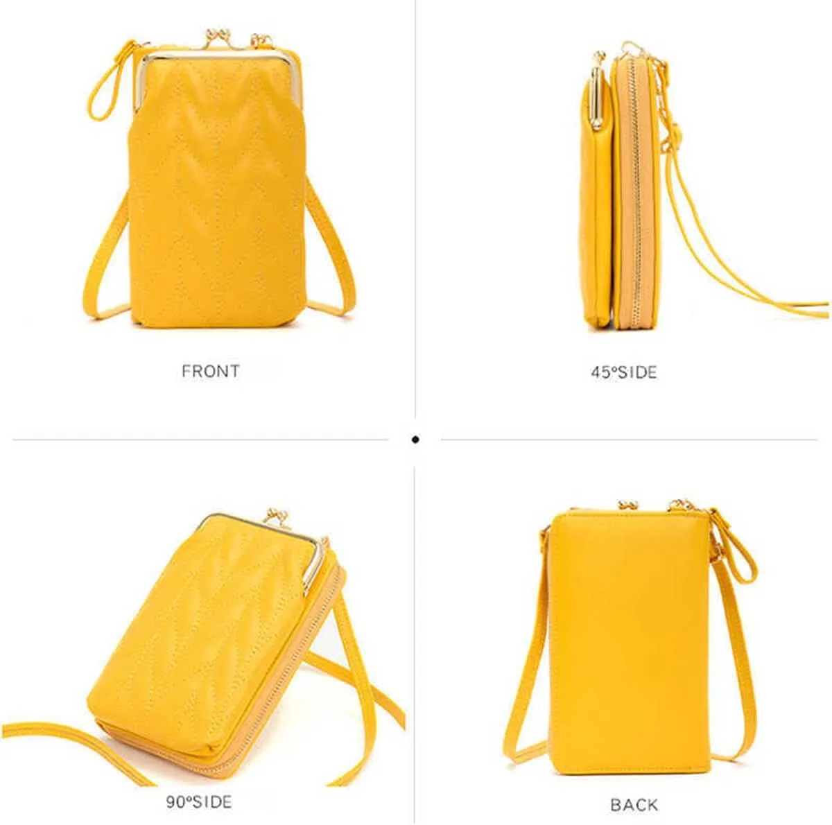 Hanbella Crossbody Phone Bag for Women, Small Shoulder Bag Cell Phone Wallet Purses and Handbags with 14 Credit Card Slots