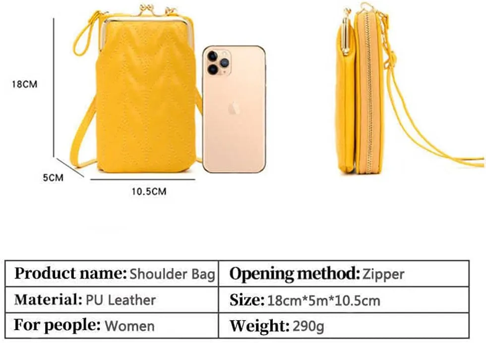 Hanbella Crossbody Phone Bag for Women, Small Shoulder Bag Cell Phone Wallet Purses and Handbags with 14 Credit Card Slots