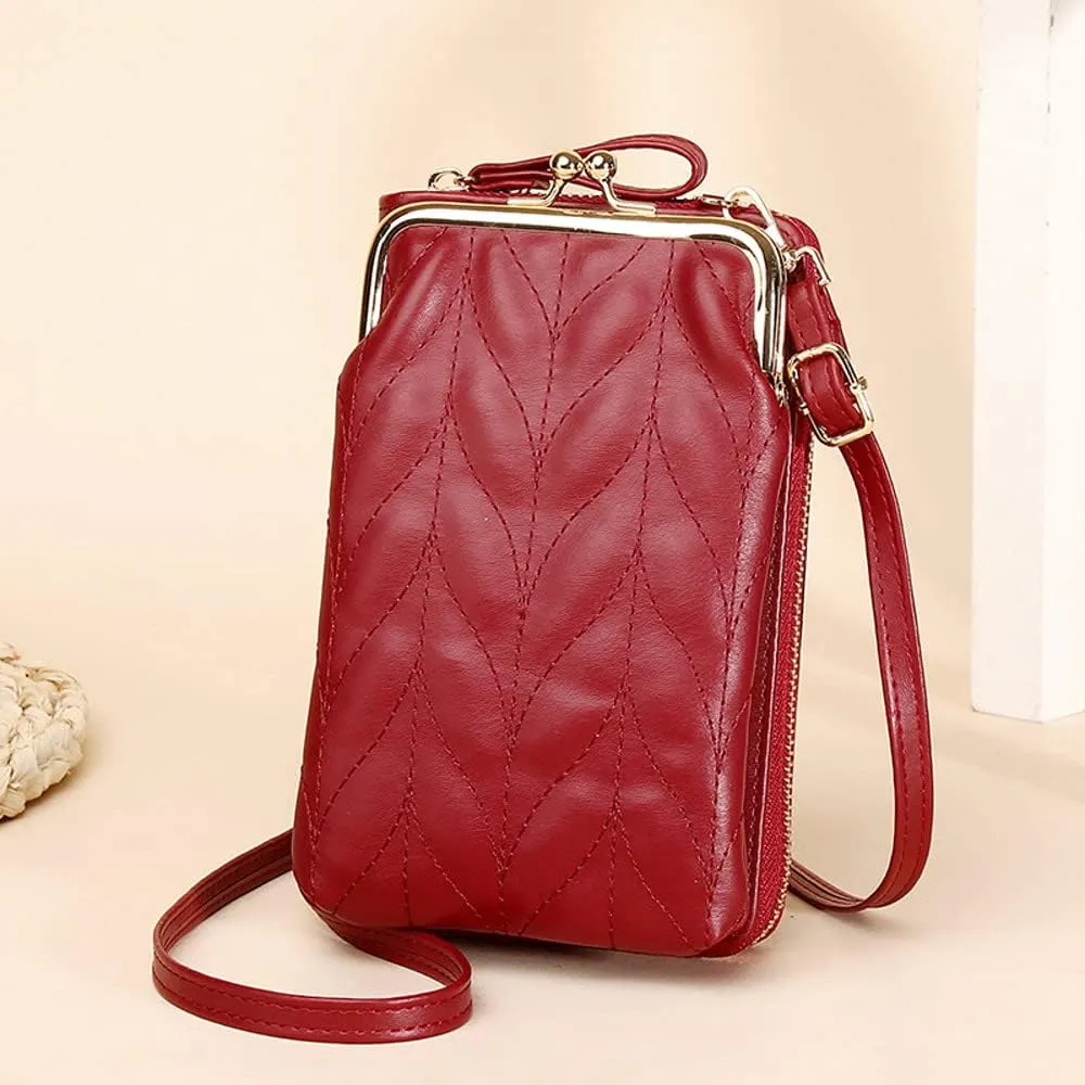 Hanbella Crossbody Phone Bag for Women, Small Shoulder Bag Cell Phone Wallet Purses and Handbags with 14 Credit Card Slots