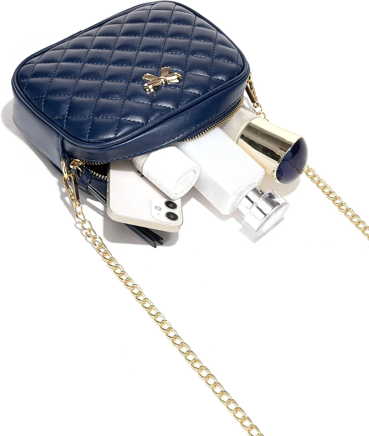 Hanbella Small Crossbody Bags for Women and Girls, Cute PU Leather Purses and Handbags for Teens, Women's Wristlet Clutch