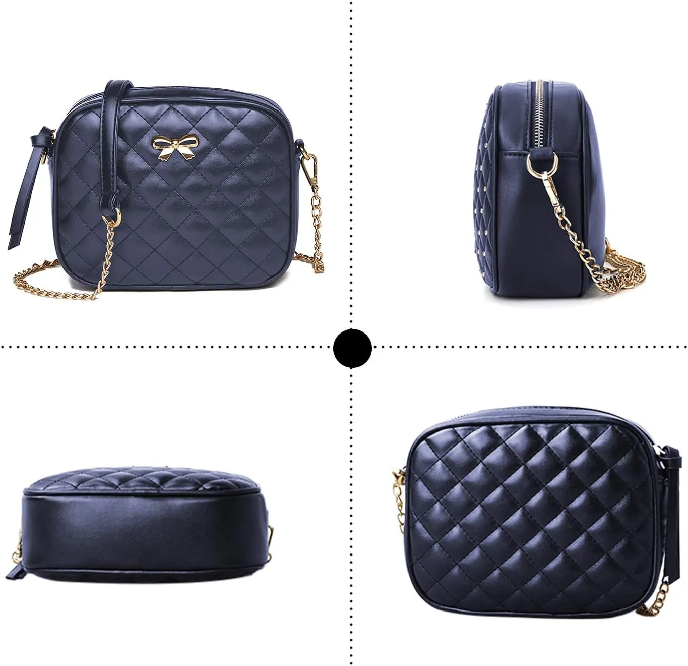 Hanbella Small Crossbody Bags for Women and Girls, Cute PU Leather Purses and Handbags for Teens, Women's Wristlet Clutch