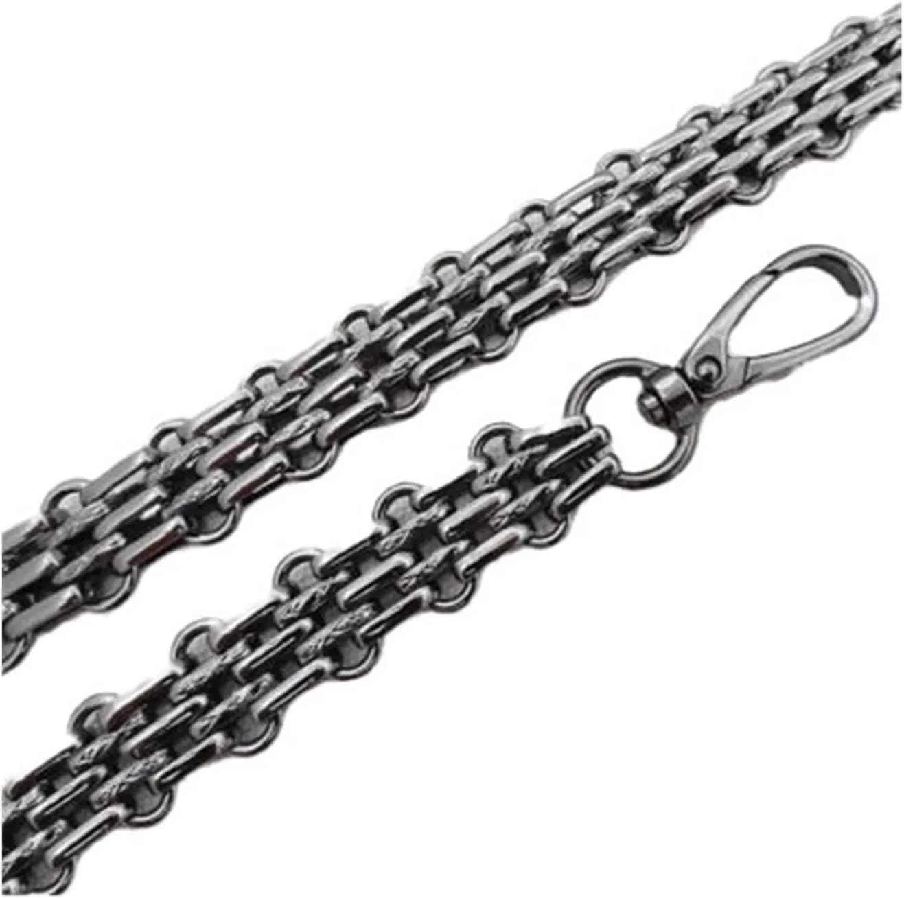 Handbag Strap 60/100/110/120/130/140/CM Metal Chain Steel Handbag Replacement Shoulder Strap for Handbag Purse Shoulder Bag Underarm Bag Crossbody Bag Handle Cross Body Bag Strap(110cm)