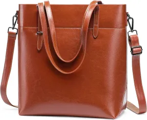 Handbags Wallet for Women Genuine Leather Tote Bags Top Handle Satchels Adjustable Straps Shoulder Bag