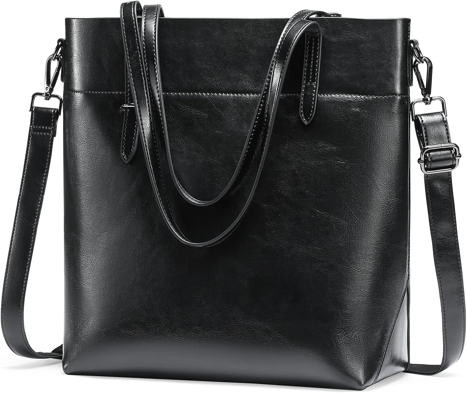 Handbags Wallet for Women Genuine Leather Tote Bags Top Handle Satchels Adjustable Straps Shoulder Bag