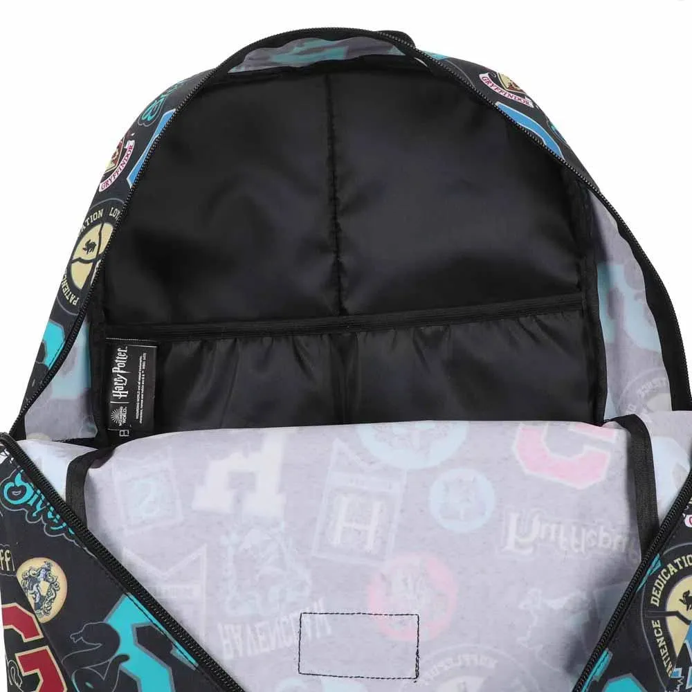 Harry Potter - Hogwarts Houses Laptop Backpack (All Over Print) - Bioworld