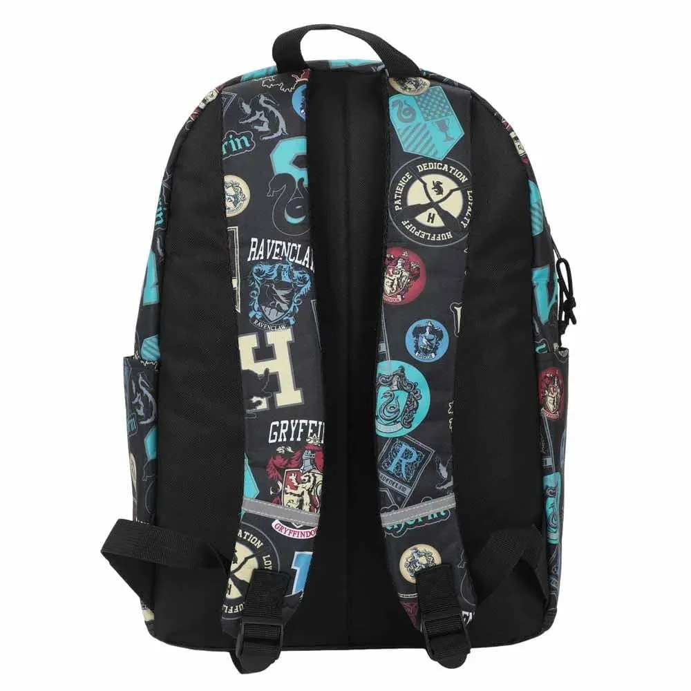 Harry Potter - Hogwarts Houses Laptop Backpack (All Over Print) - Bioworld