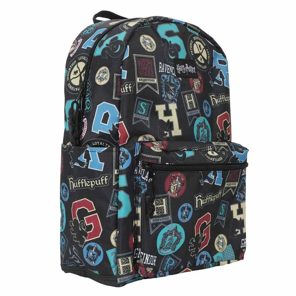 Harry Potter - Hogwarts Houses Laptop Backpack (All Over Print) - Bioworld