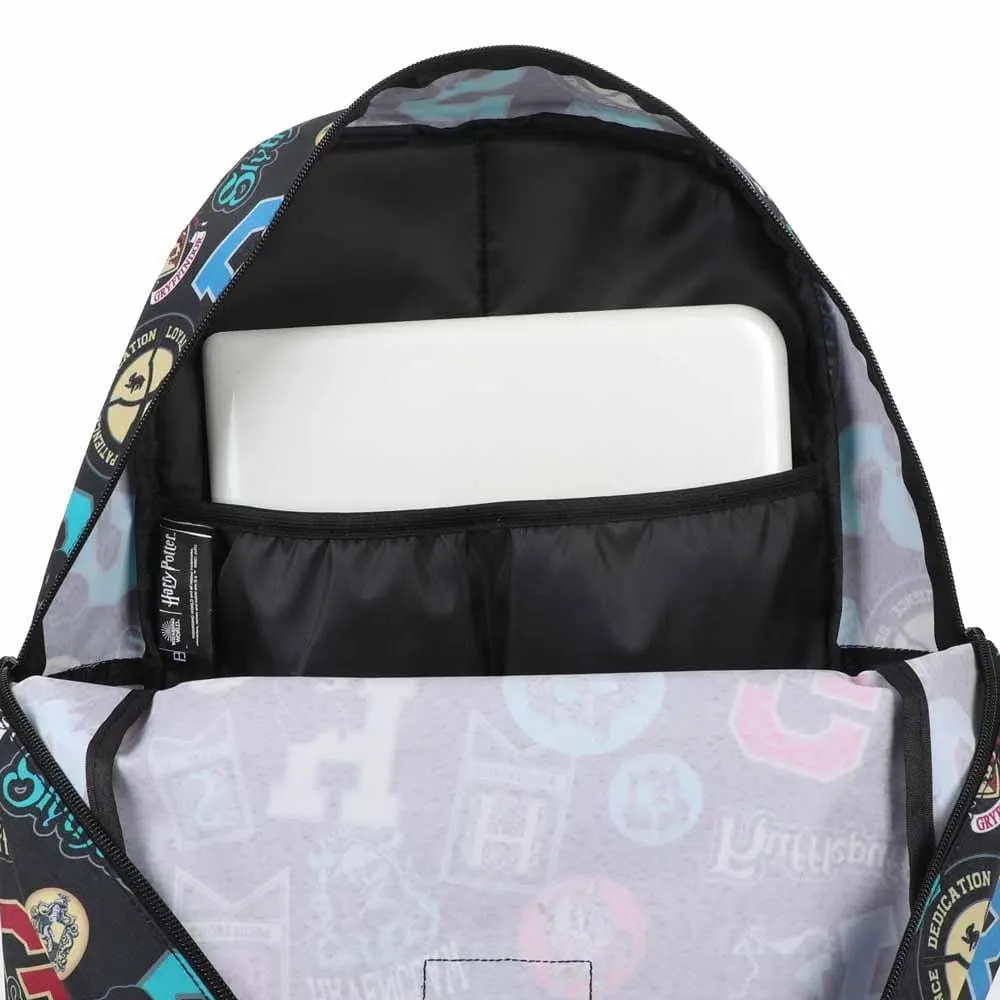 Harry Potter - Hogwarts Houses Laptop Backpack (All Over Print) - Bioworld