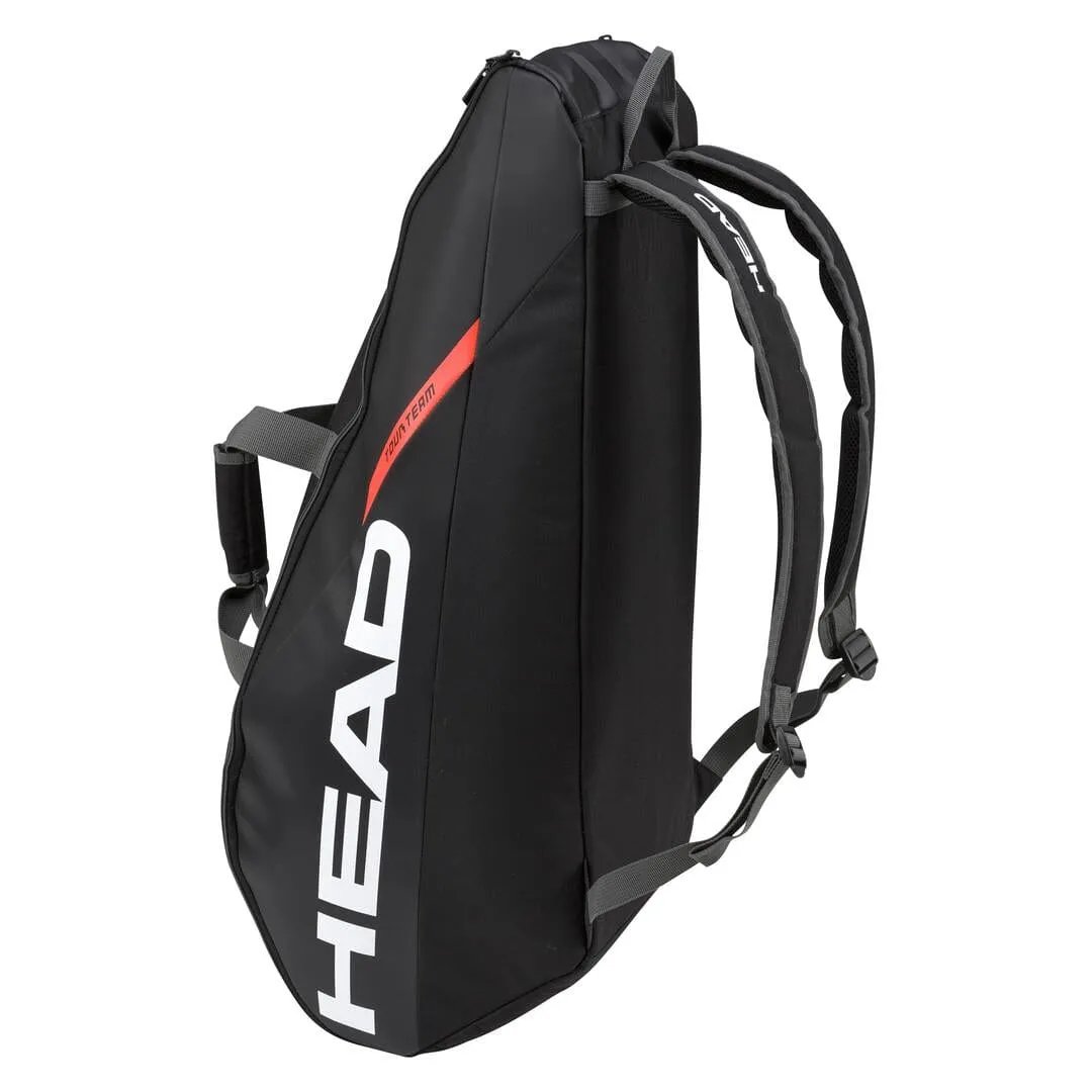 HEAD Tour Team 6R Combi 6 Racket Tennis Bag - Black / Orange
