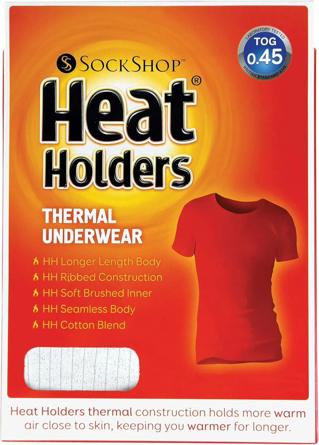 HEAT HOLDERS - Mens Winter Warm Thermal Underwear Short Sleeve Vest Top Shirt