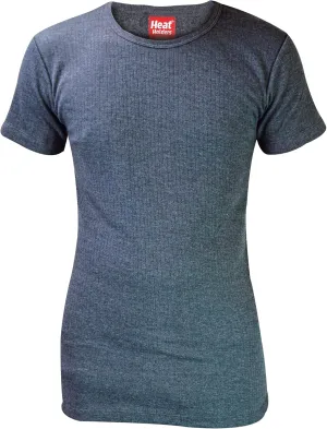 HEAT HOLDERS - Mens Winter Warm Thermal Underwear Short Sleeve Vest Top Shirt