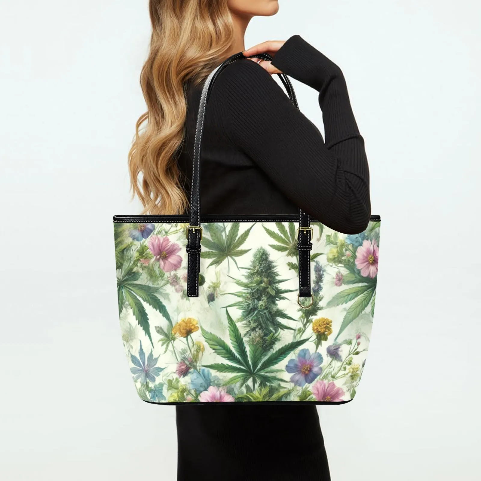 HER.B Garden Leathery Mini Tote