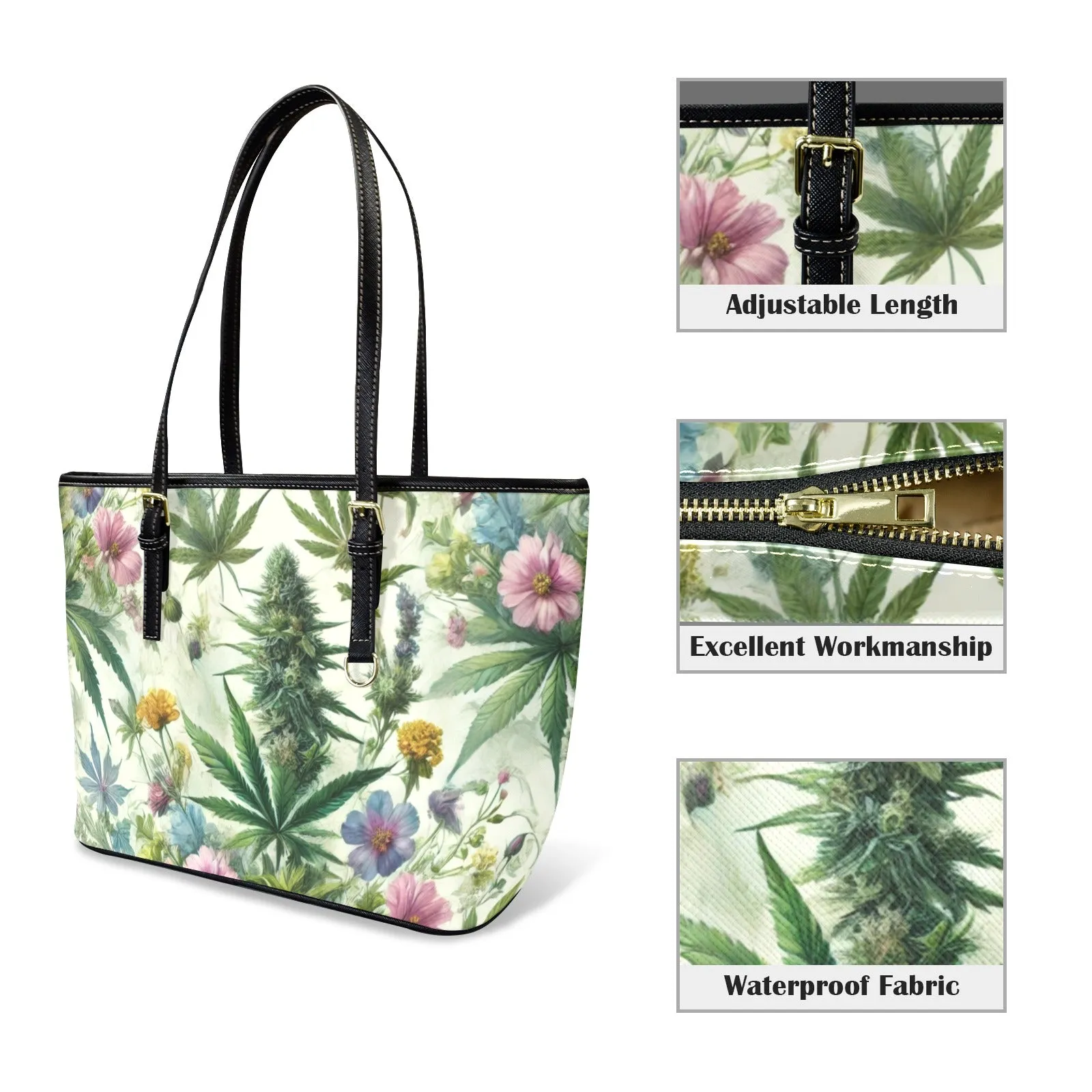 HER.B Garden Leathery Mini Tote