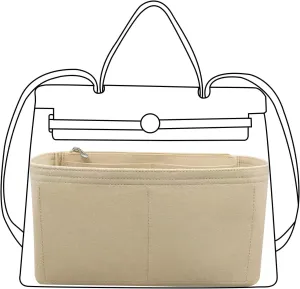 Hermes Birkin 31 Purse Organizer - Felt Insert Bag Organizer for Women - Khaki