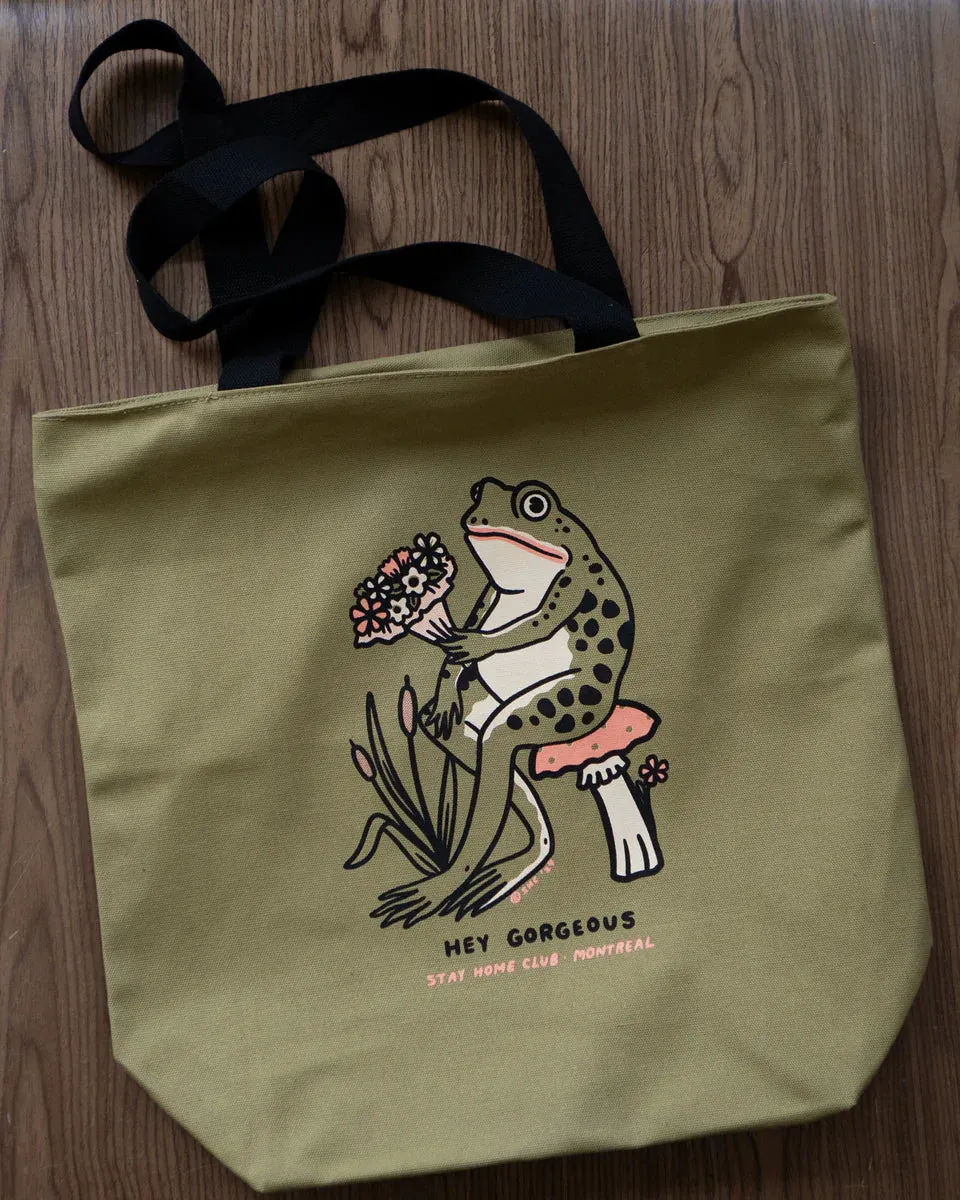 Hey Gorgeous Big Zip Tote