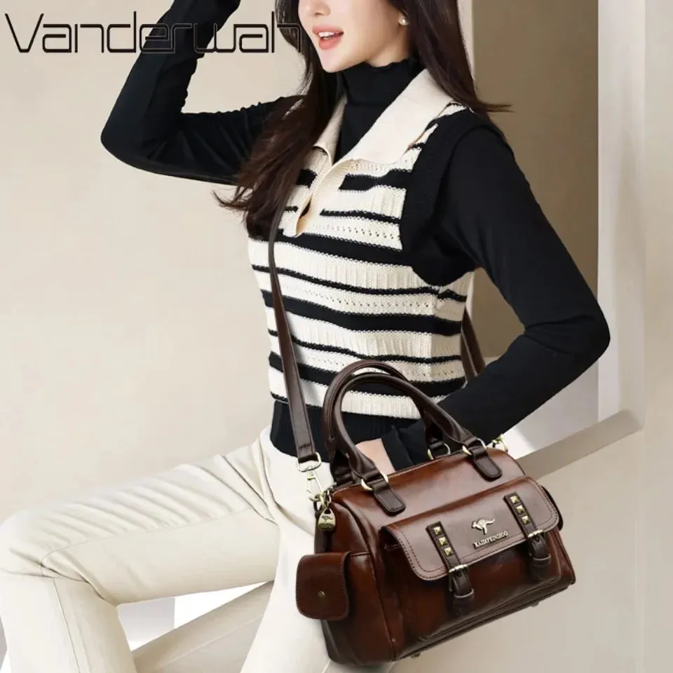 High Quality Leather Shoulder Crossbody