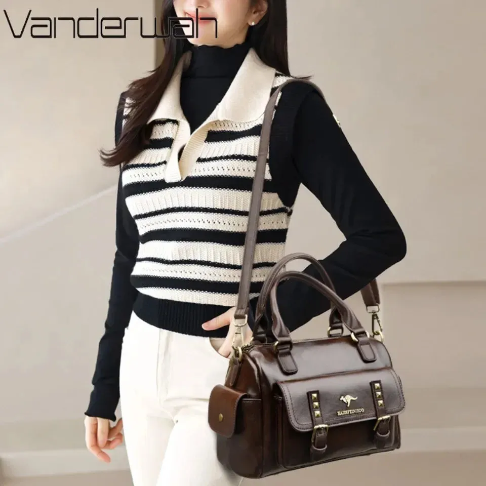 High Quality Leather Shoulder Crossbody