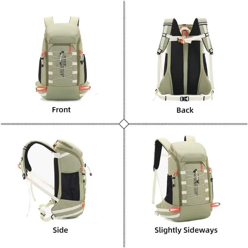 Hiking Daypack Lightweight Molle Large Camping Rucksack Men's Backpack Waterproof Assault Pack with Rain Cover 40L
