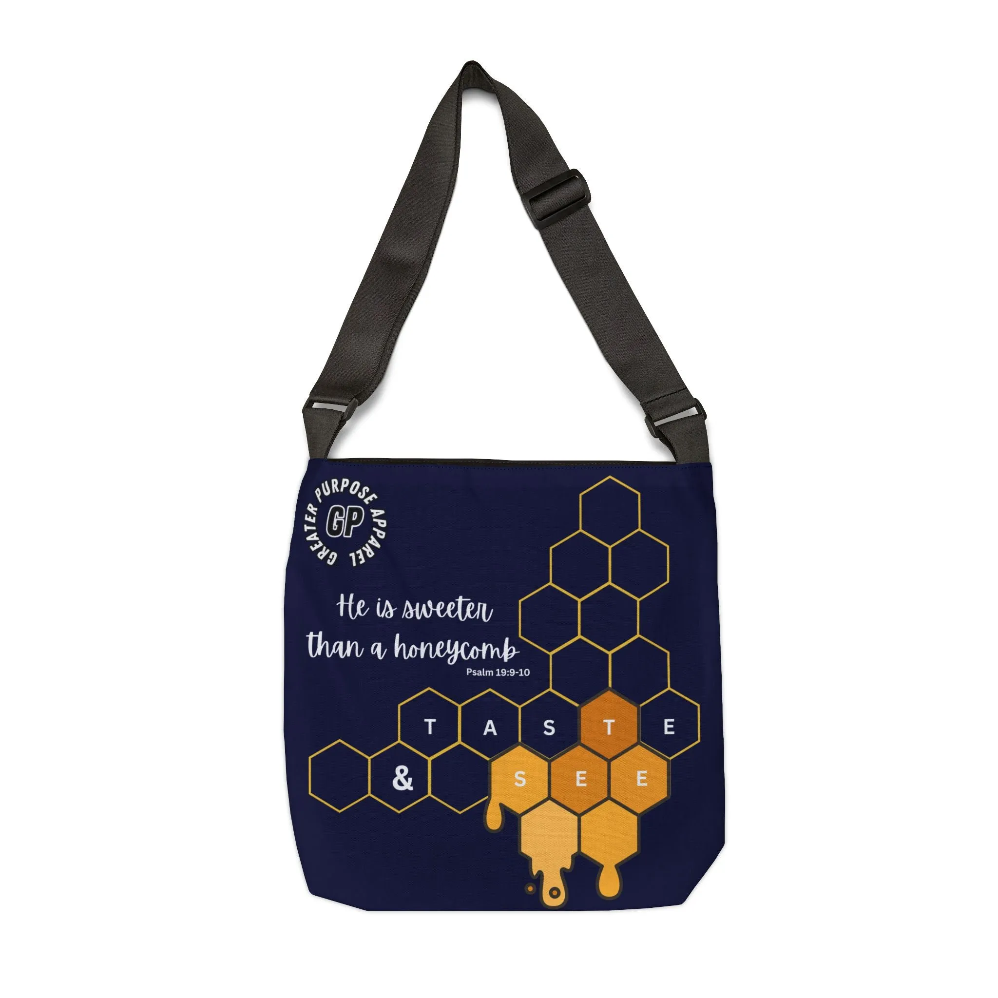 Honeycomb Adjustable Tote (Navy)