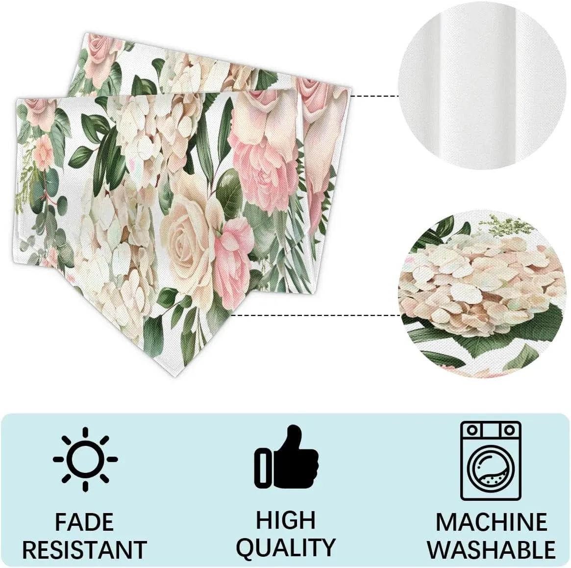 Hydrangea Roses Flowers Briefcases for Men Crossbody Bags Laptop Carrying Case Messenger Bag for 15" Laptops and Under