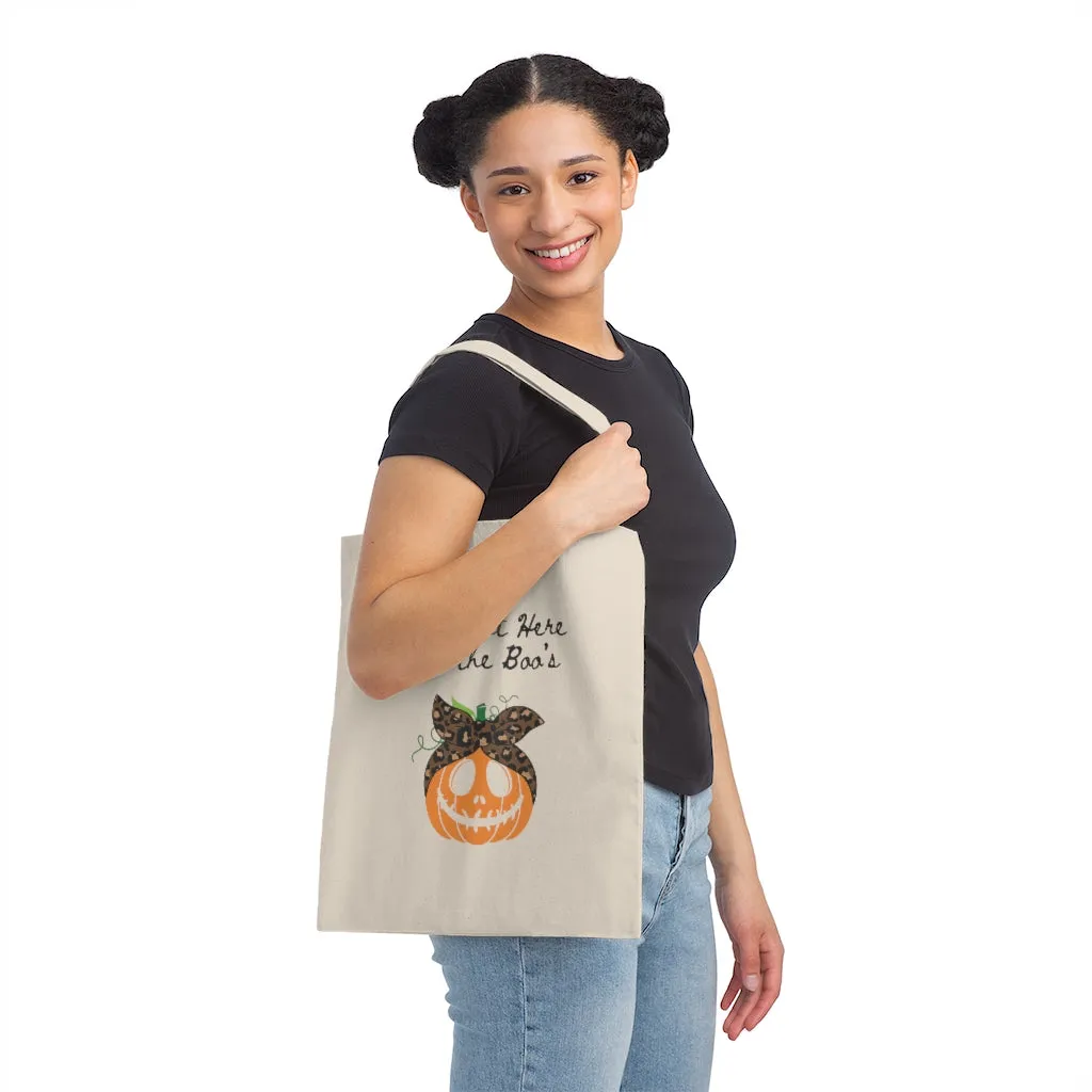 I'm Just Here For The Boos Canvas Tote Bag Fall Bag Funny Booze Sayings Halloween Bag Autumn Gift Fall Funny Tote Funny Tote Bags