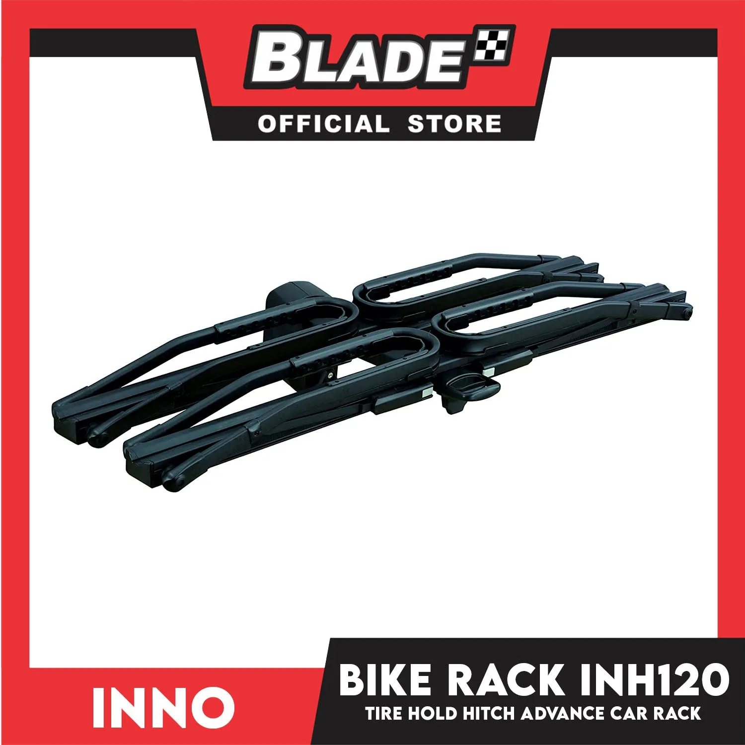 Inno Bike Rack Tire Hold Hitch INH120 Advanced Car Rack 2 Bike Rack Up to 60 lbs.