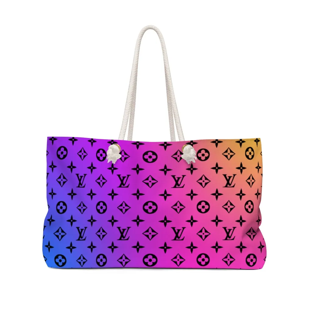 Inspired Gradient Trendy Oversized Weekender or Beach Tote