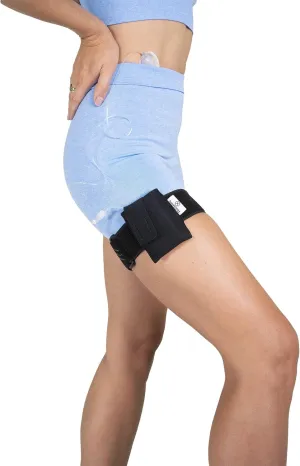 Insulin Pump Holder – Diabetic Insulin Pump Belt – Adjustable Athletic Insulin Pump Case – Pumpcases are Compatible with 630G / 670G / 770G – Assembled in The USA – (Black, M Leg)