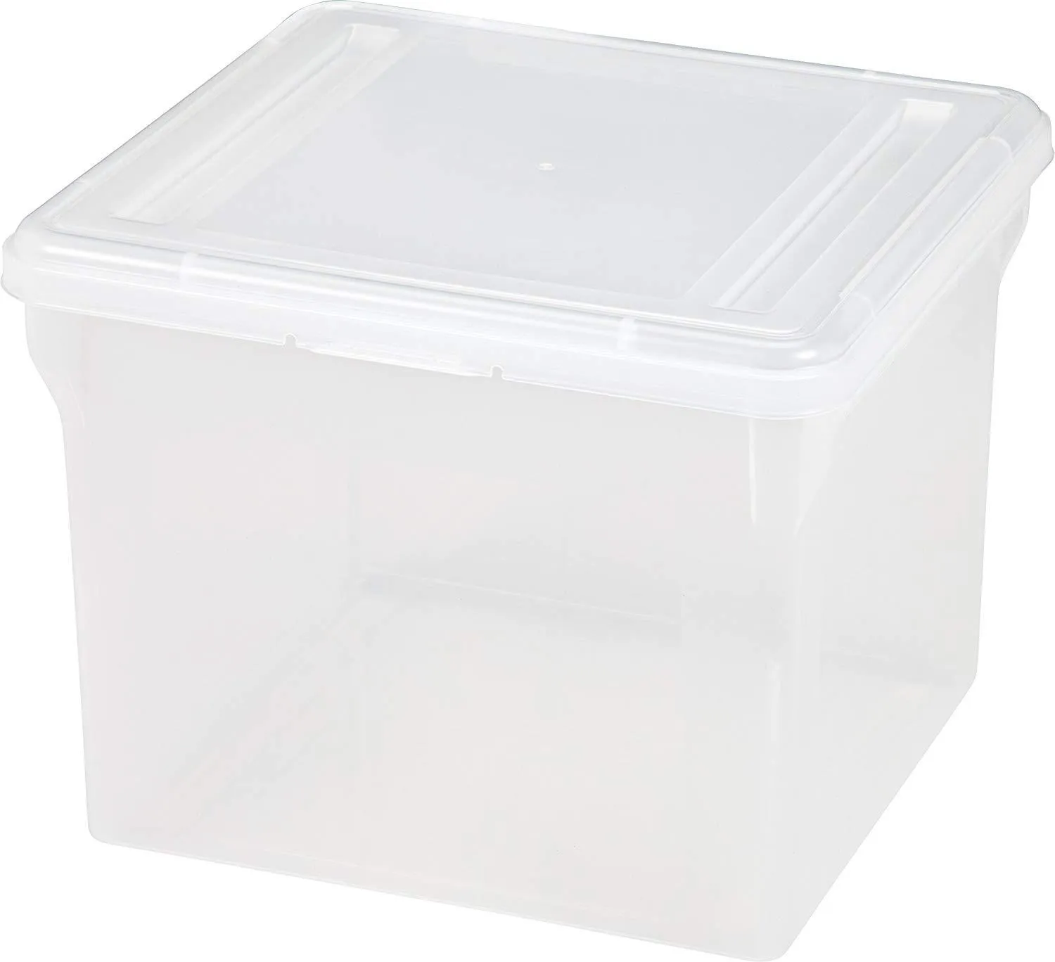 IRIS USA R-FB-21E Letter and Legal Size File Box, Black, 4 Pack
