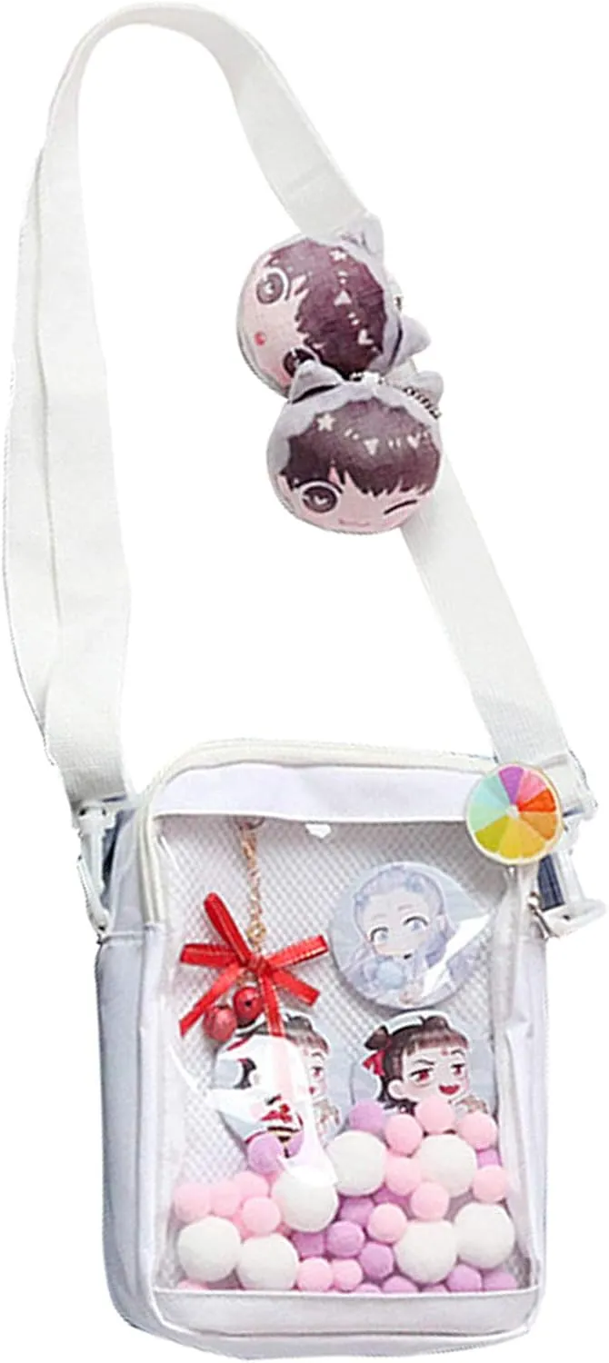 Ita Bag DIY Transparent Crossbody Anime Pins Bag Shoulder Messenger Itabag Comic Anime Satchels