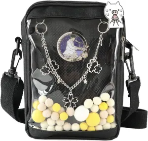 Ita Bag DIY Transparent Crossbody Anime Pins Bag Shoulder Messenger Itabag Comic Anime Satchels