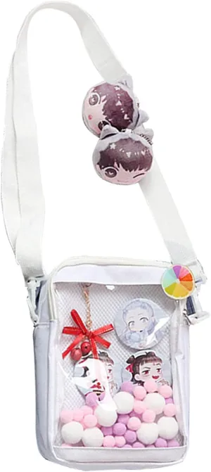 Ita Bag DIY Transparent Crossbody Anime Pins Bag Shoulder Messenger Itabag Comic Anime Satchels