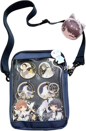 Ita Bag DIY Transparent Crossbody Anime Pins Bag Shoulder Messenger Itabag Comic Anime Satchels