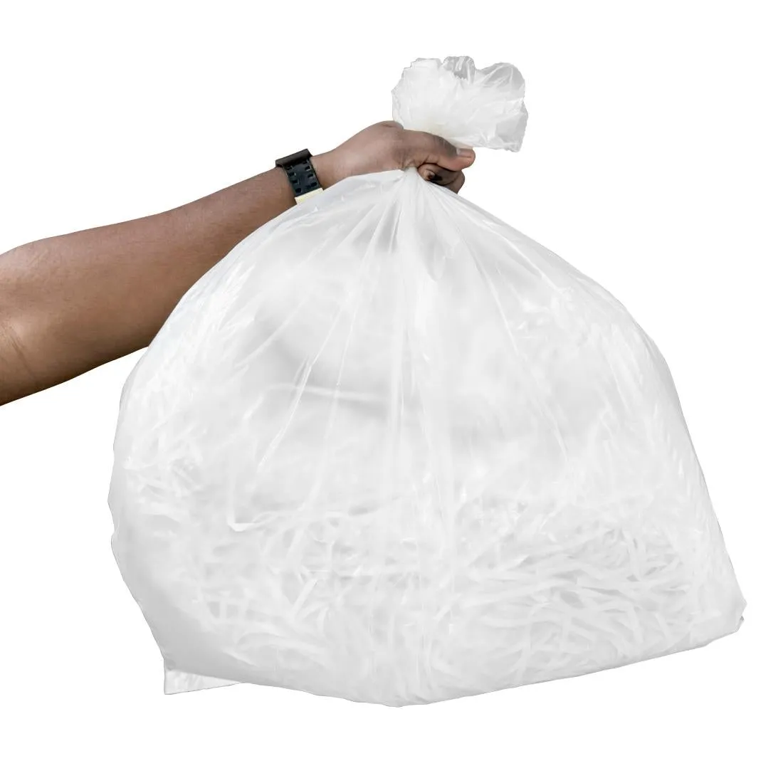 Jantex Heavy Duty Bin Bags Clear 45Ltr (Pack 100)