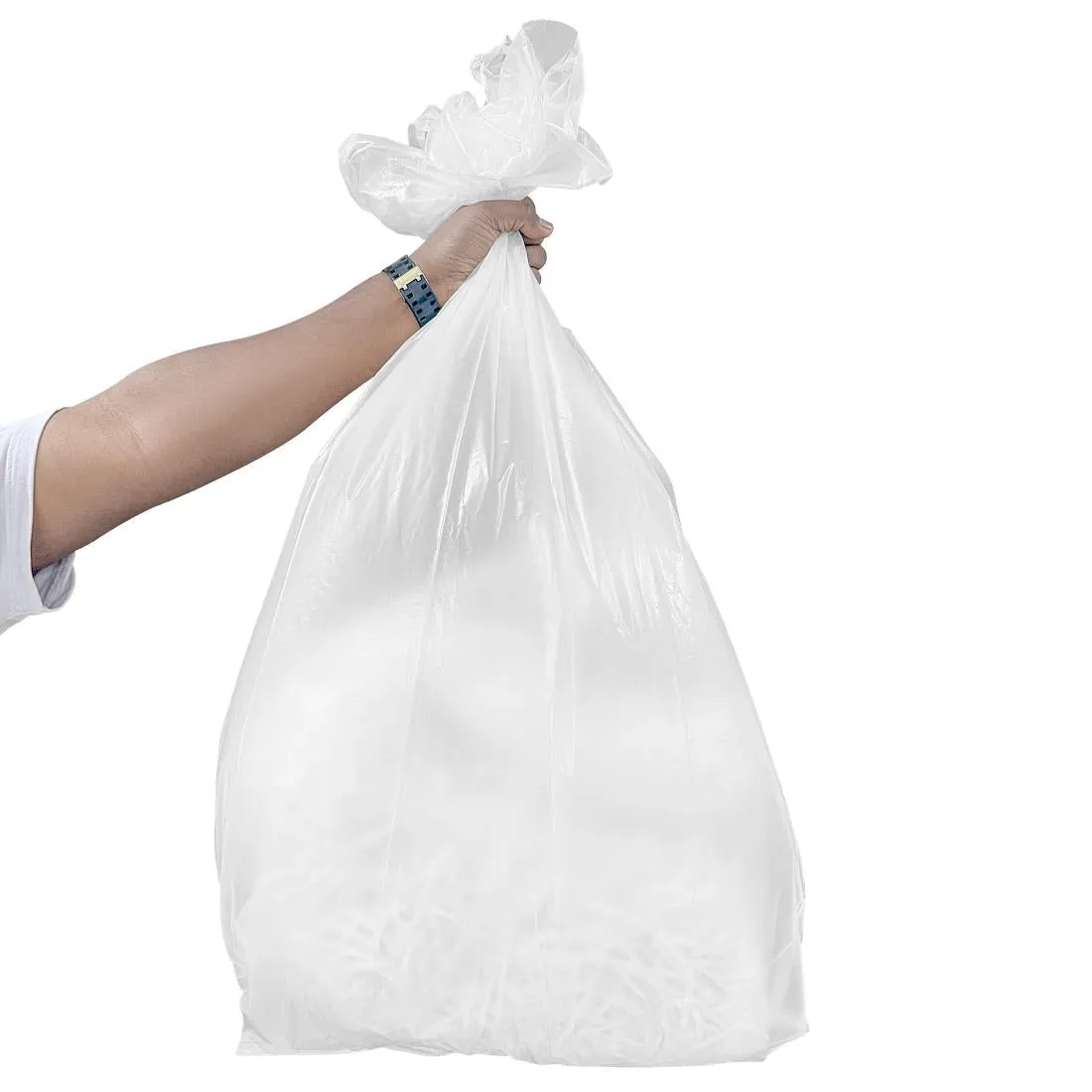 Jantex Heavy Duty Bin Bags Clear 65Ltr (Pack 100)