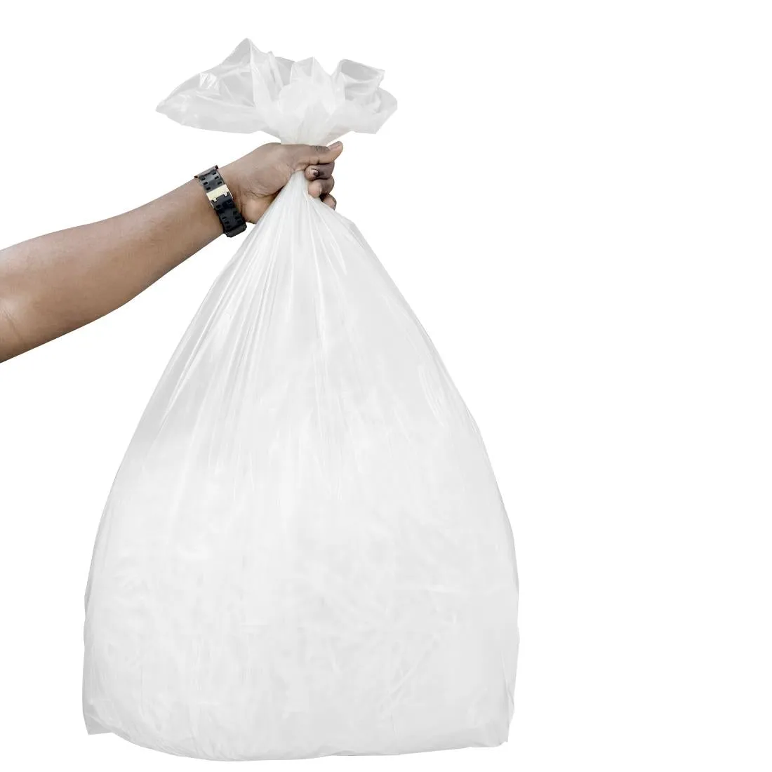 Jantex Heavy Duty Bin Bags Clear 70Ltr (100 Pack)