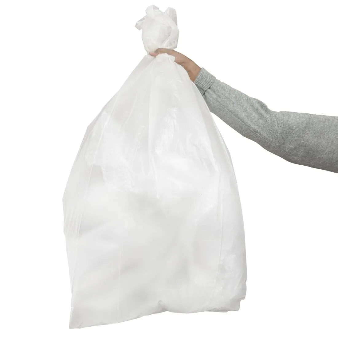 Jantex Medium Duty Bin Bags Clear 90Ltr (200 Pack)