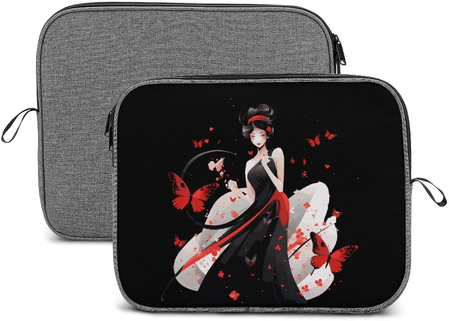 Japanese Woman In Dress Dark Mythical Laptop Case Notebook Case Laptop Sleeve Bag Computer Bag Briefcase Carrying Cover 13inch