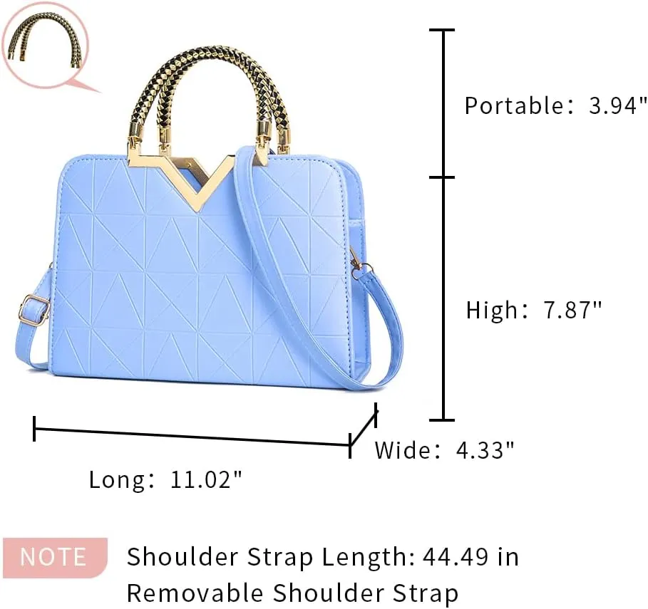 JHVYF Purses for Women Fashion Handbag Ladies Satchel Bags PU Leather Top Handle Shoulder Tote Bags