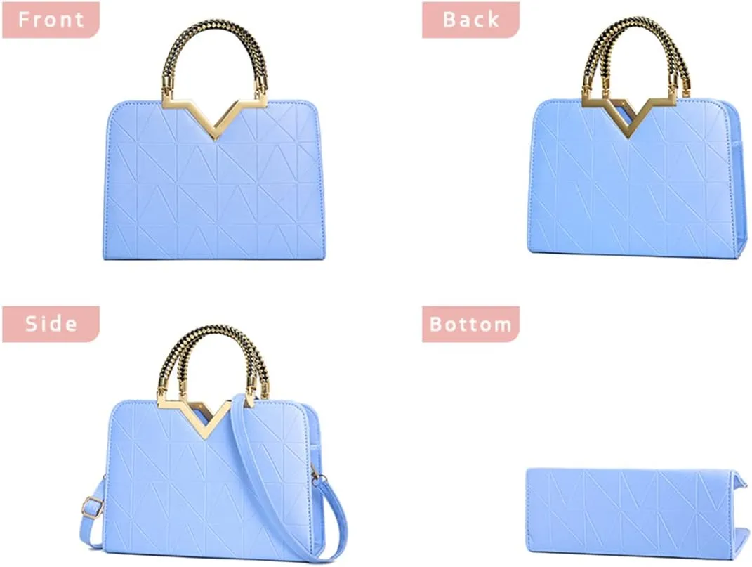 JHVYF Purses for Women Fashion Handbag Ladies Satchel Bags PU Leather Top Handle Shoulder Tote Bags